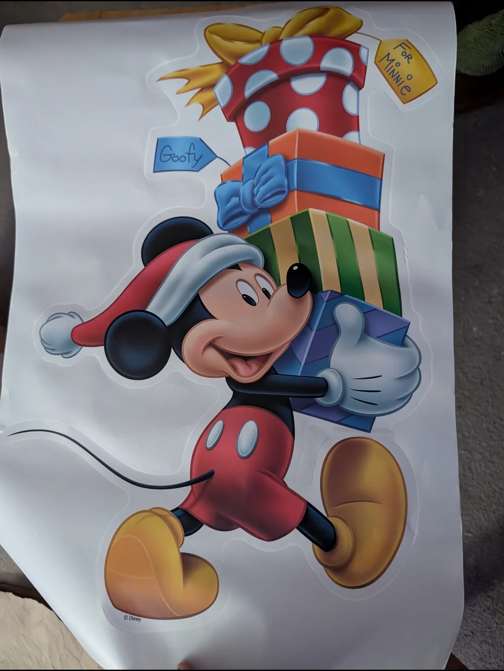 Disney Mickey Mouse Holiday Gift Stack Wall Decal